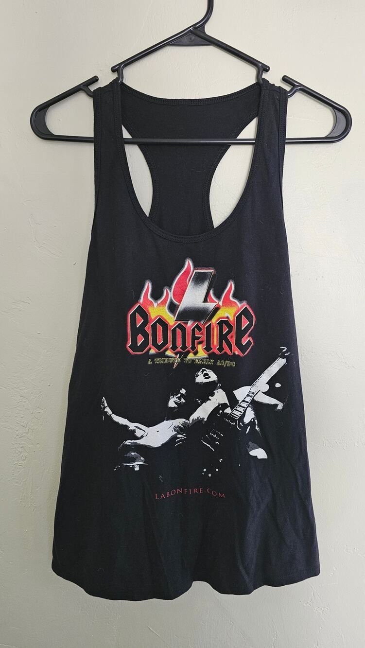 Rebel Yell Black Graphic Muscle Tank Top - Women's - Rocker Style